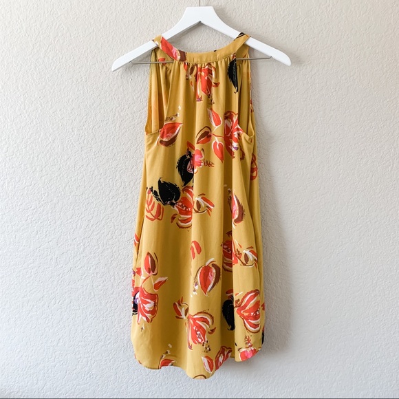 C & E Marigold Yellow Floral Dress - Picture 3 of 6